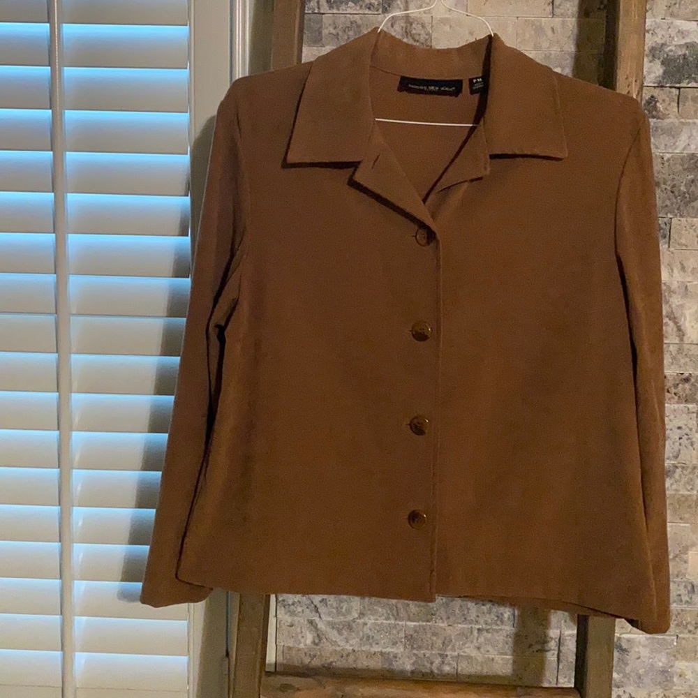 Brown blazer, size petite medium